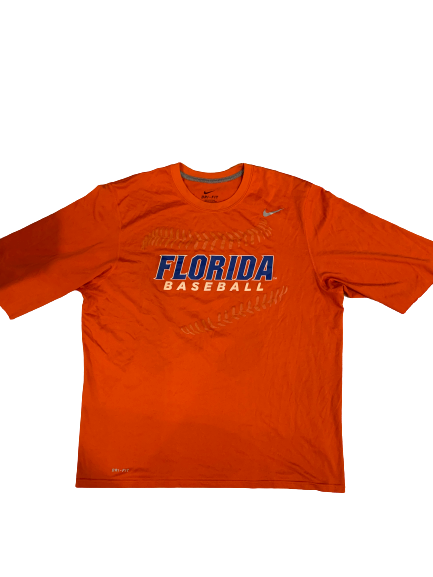 Shaun Anderson Florida Team Issued Hand Cut Short Sleeve Workout Shirt (Size XL)