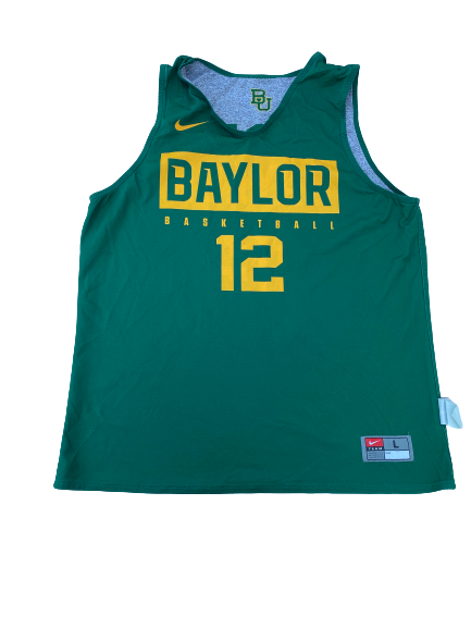 Jared Butler Baylor Basketball Player Exclusive Practice Worn Reversible Practice Jersey (Size L)