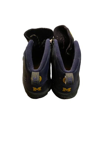 Isaiah Livers Michigan Basketball Player Exclusive Jordan 9 Boots (Size 15)