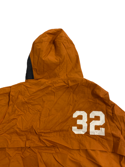 Prince Dorbah Texas Football Player-Exclusive Pre-Game Warm-Up Windbreaker With Number (Size XL)