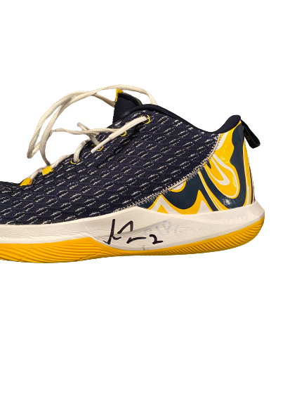 Isaiah Livers Michigan Basketball SIGNED Player Exclusive Game Worn Shoes (Size 15) - Photo Matched