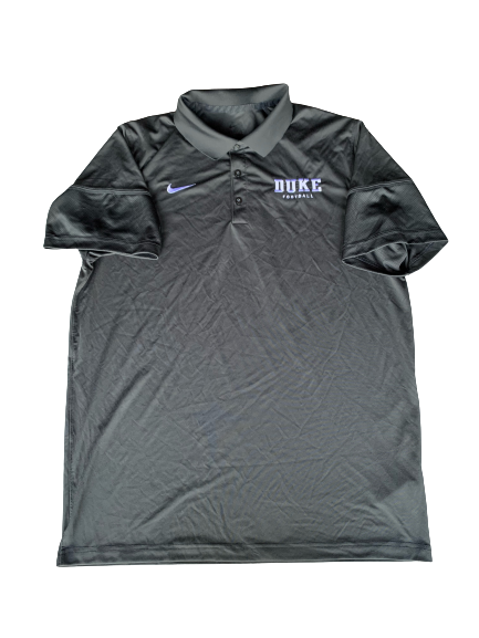 Lummie Young Duke Football Team Issued Travel Polo (Size XL)