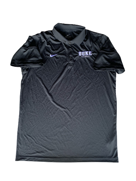 Lummie Young Duke Football Team Issued Travel Polo (Size XL)