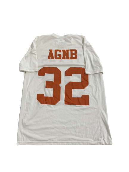 Prince Dorbah Texas Football Player-Exclusive "ALL GAS NO BREAKS" T-Shirt with Number (Size L)