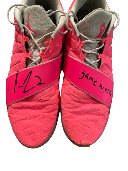 Michigan basketball shoes pink clearance