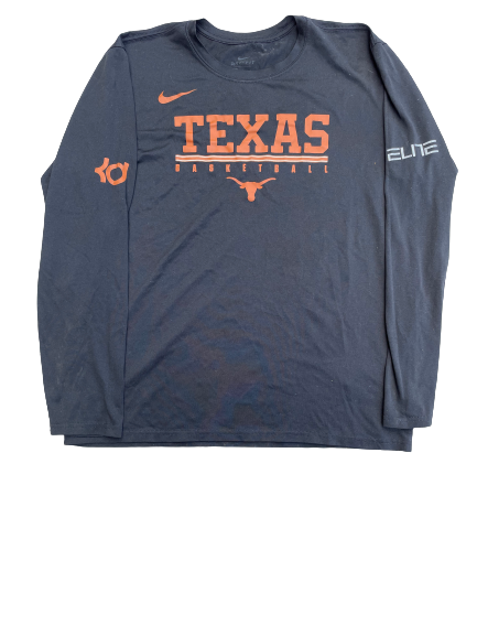 Joe Schwartz Texas Basketball Team Issued Long Sleeve Shirt (Size L)