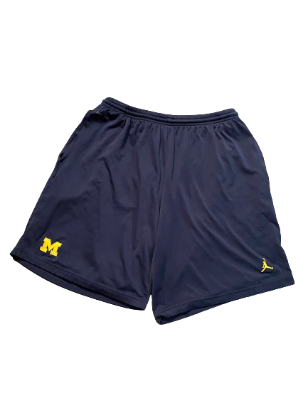 Isaiah Livers Michigan Basketball Team Issued Workout Shorts (Size XL)