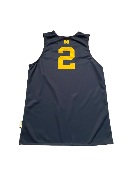 Isaiah Livers Michigan Basketball SIGNED 2020-2021 Season Worn Reversible Practice Jersey (Size L)