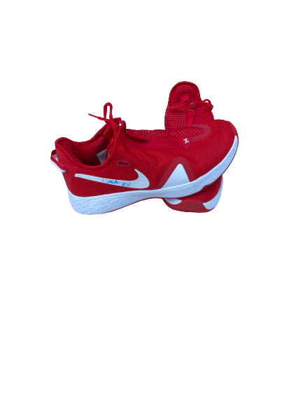 Jalen Crutcher Dayton Basketball Game Worn Shoes (Size 10.5) - Photo Matched