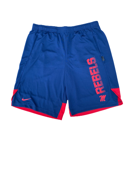 Michael Spears Ole Miss Baseball Team Issued Workout Shorts (Size M)