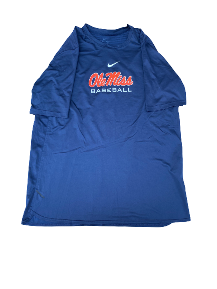 Michael Spears Ole Miss Baseball Team Issued Workout Shirt (Size XL)
