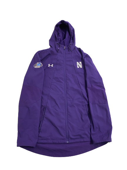 Malik Washington Northwestern Football Player-Exclusive 2018 B1G West Division Champs Zip-Up Jacket (Size L)