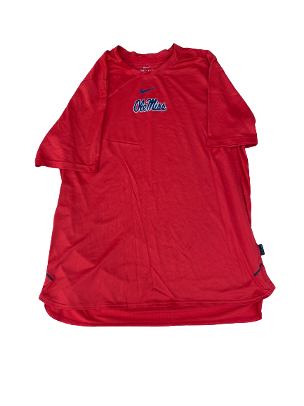 Michael Spears Ole Miss Baseball Team Issued Workout Shirt (Size L)