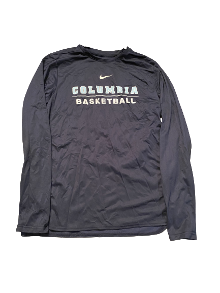 Mike Smith Columbia Basketball Team Issued Long Sleeve Workout Shirt (Size M)