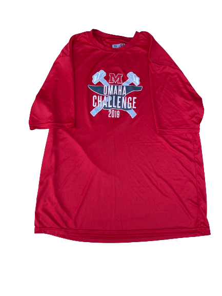 Michael Spears Ole Miss Baseball Team Exclusive "Omaha Challenge" Workout Shirt (Size XL)
