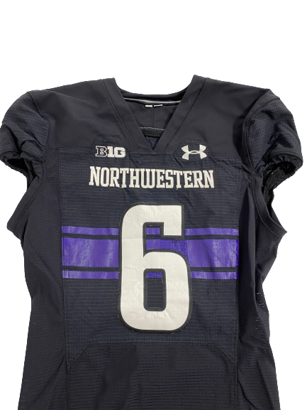 Malik Washington Northwestern Football Game-Worn Jersey (Size 42)
