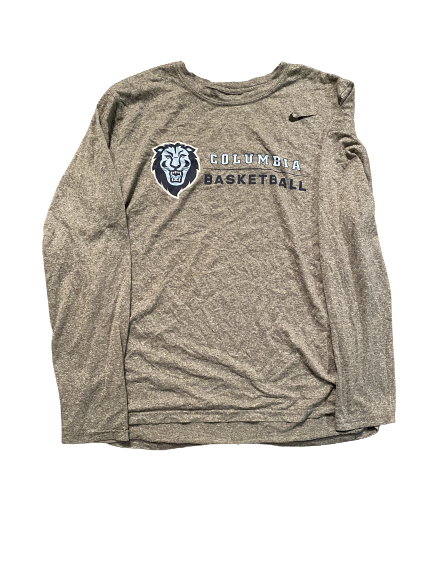 Mike Smith Columbia Basketball Team Issued Long Sleeve Workout Shirt (Size L)