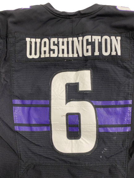 Malik Washington Northwestern Football Game-Worn Jersey (Size 42)