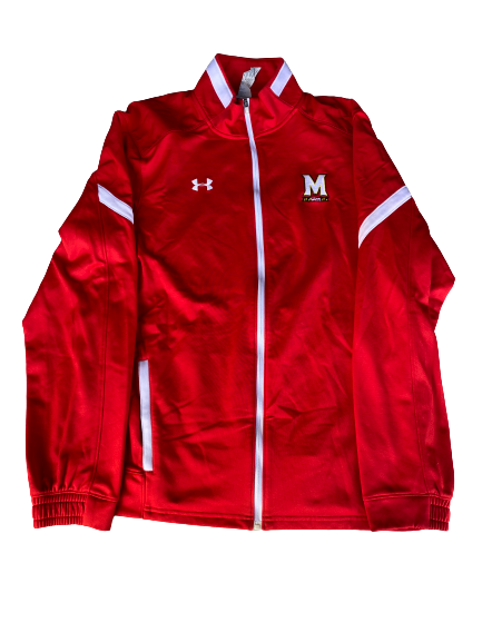 Kaila Charles Maryland Basketball Pre-Game Warm-Up Jacket (Size L)