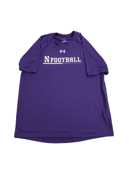 Malik Washington Northwestern Football Team-Issued T-Shirt (Size L)