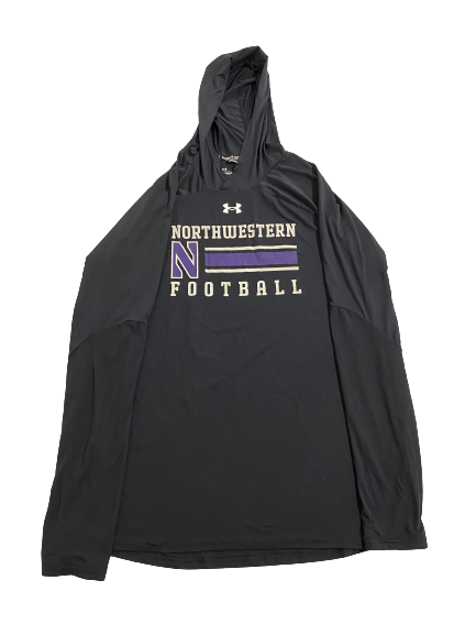 Malik Washington Northwestern Football Team-Issued Performance Hoodie (Size L)