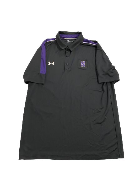 Malik Washington Northwestern Football Team-Issued Polo Shirt (Size L)
