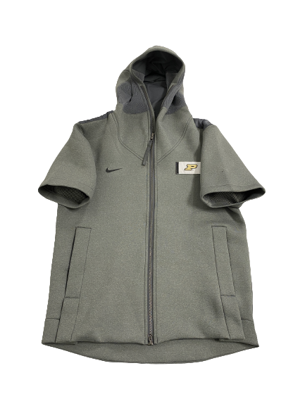 Nick Zecchino Purdue Football Player-Exclusive Short Sleeve Zip-Up Jacket (Size L)
