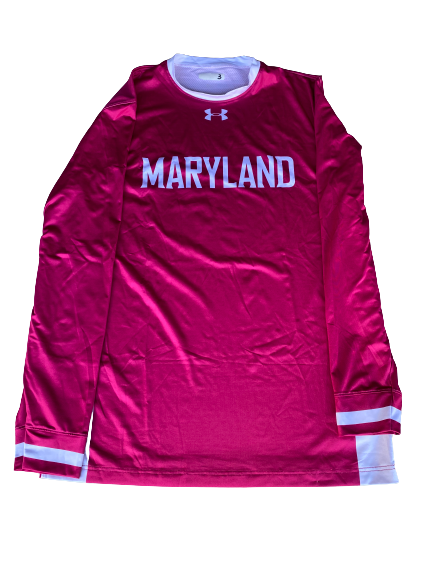 Kaila Charles Maryland Basketball Pre-Game Shooting Shirt (Size M)
