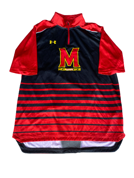 Kaila Charles Maryland Basketball Pre-Game Warm-Up Pullover (Size L)