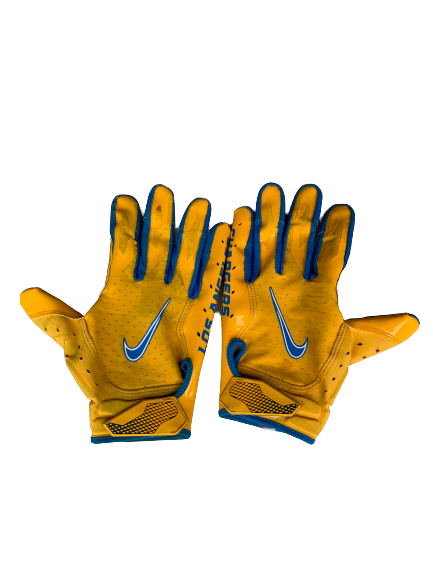 Joshua Kelley Los Angeles Chargers Team Issued Football Gloves (Size XL)