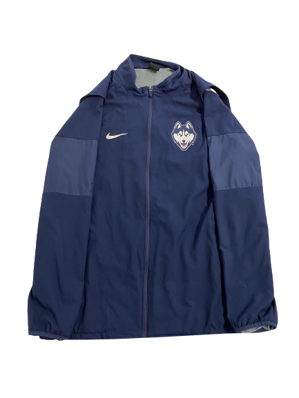 Nick Zecchino UCONN Football Team-Issued Zip-Up Jacket (Size L)