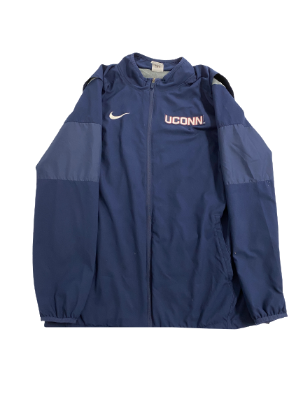 Nick Zecchino UCONN Football Team-Issued Zip-Up Jacket (Size L)