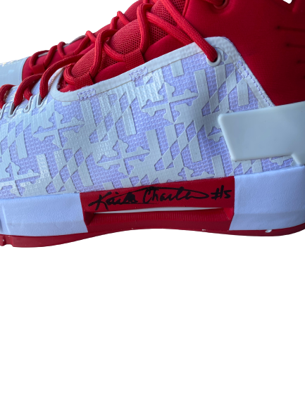 Kaila Charles Maryland Basketball Signed Player Exclusive Shoes