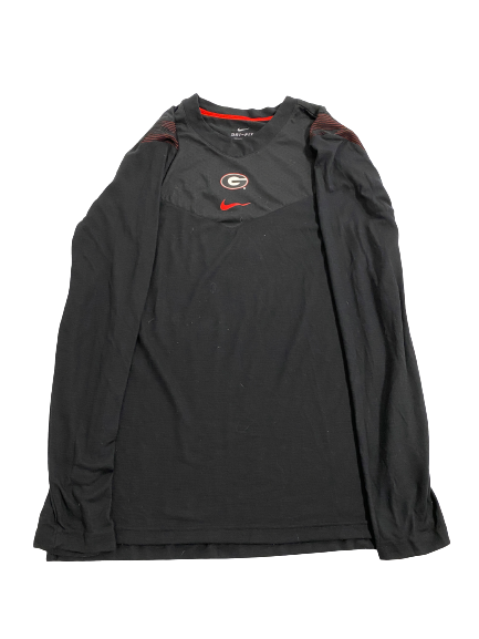 Meghan Froemming Georgia Volleyball Team-Issued Long Sleeve Shirt With Number on Back (Size L)