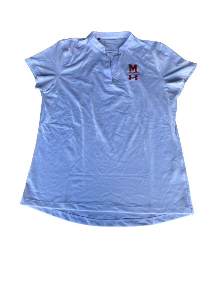 Kaila Charles Maryland Basketball Polo Shirt (Size Women&