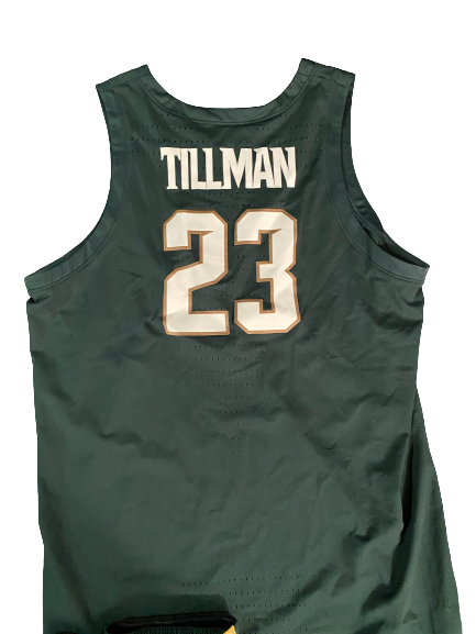 Xavier Tillman Michigan State 2018-2019 Game Worn Uniform Set - Elite 8 (Jersey & Shorts) ELITE 8 - Photo Matched