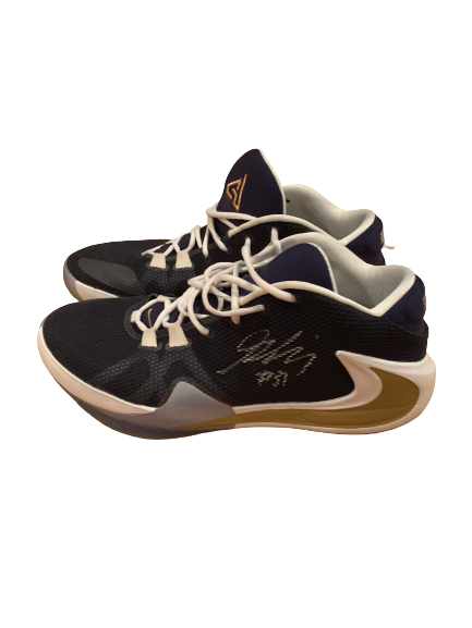 Georges Niang Utah Jazz SIGNED Game Worn Shoes - Photo Matched
