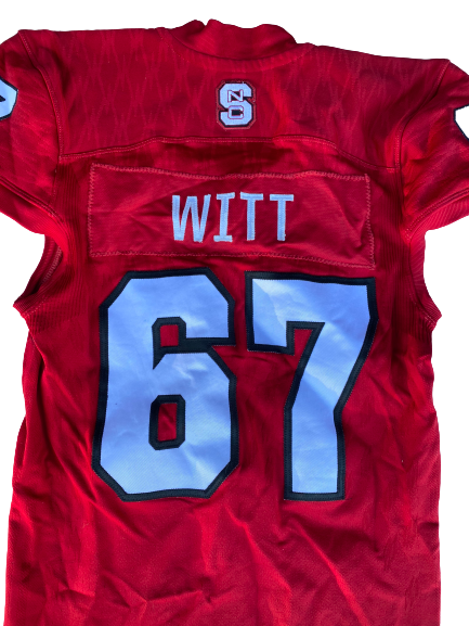 Justin Witt NC State Football Camping World Independence Bowl Game Jersey (Size XXL)