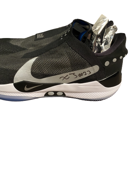 Xavier Tillman Michigan State SIGNED Team Issued Black Nike Adapt Shoes (Size 18)