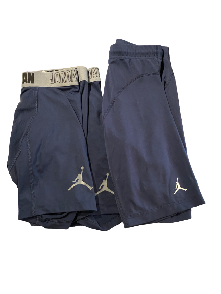 Zavier Simpson Michigan Jordan Compression Shorts Set (Set of 3)