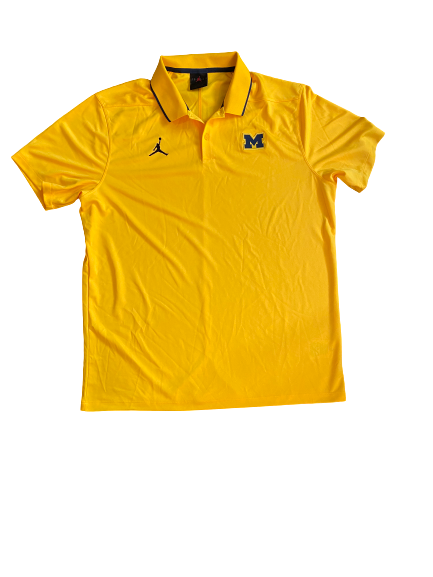 Zavier Simpson Michigan Basketball Polo Shirt (Size L)
