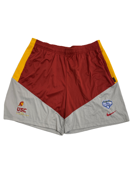 Micah Croom USC Football Player-Exclusive Cotton Bowl Shorts (Size XL)