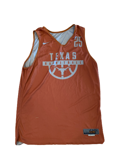 Joe Schwartz Texas Basketball Reversible Practice Jersey (Size L)