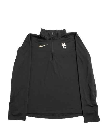 Micah Croom USC Football Team-Issued Quarter-Zip Jacket (Size L)