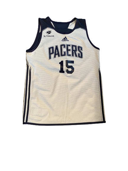 Nick Zeisloft Indiana Pacers Team-Issued Reversible Practice Jersey (Size L)