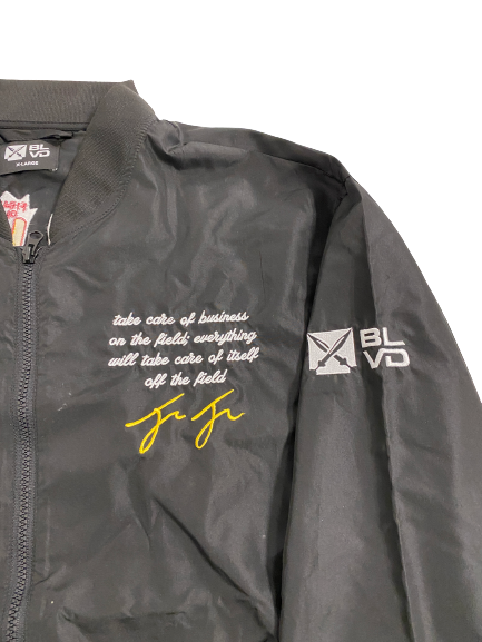 Micah Croom USC Football BLVD Bomber Jacket (Size XL)