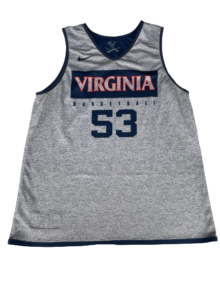 Tomas Woldetensae Virginia Basketball Reversible Practice Jersey (Size L)