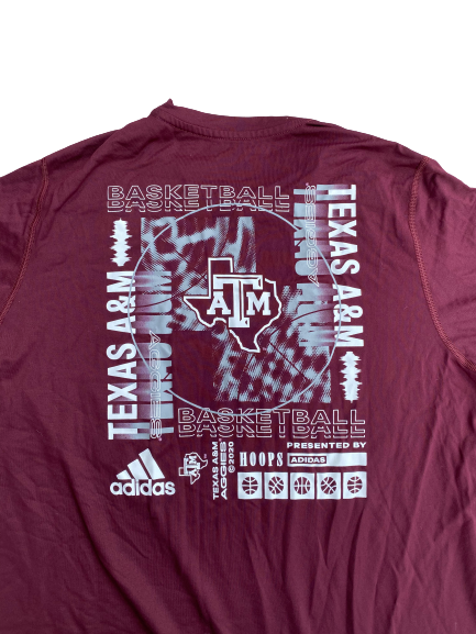 Luke McGhee Texas A&M Basketball Team Issued Shirt (Size XLT)
