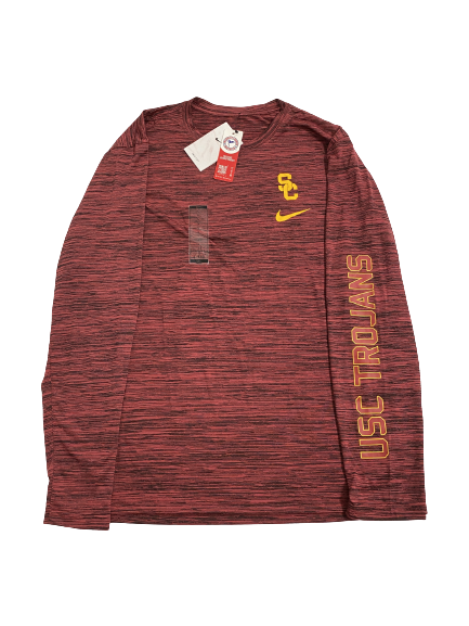 Micah Croom USC Football Team-Issued Long Sleeve Shirt (Size L)