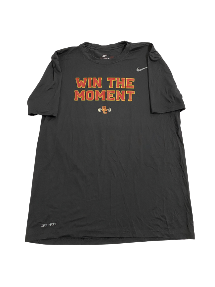 Micah Croom USC Football Player-Exclusive "Win The Moment" T-Shirt With Number (Size L)